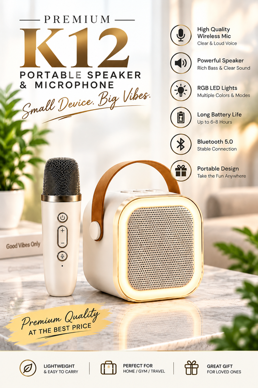 K12 Fancy Portable Bluetooth Speaker